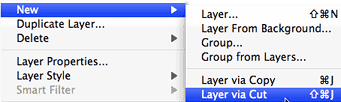 layer via cut