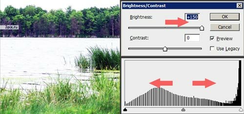 Уроки Photoshop - Яркость и контрастность фотографий - Brightness Contrast